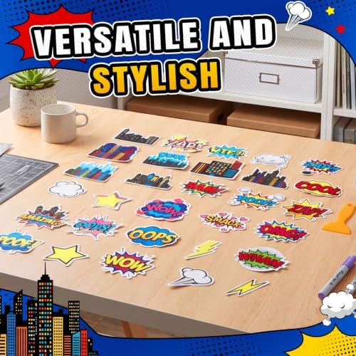 Fullhawl 30 Pcs Comic Non Slip Shower Stickers, Fun Bathtub Safety - Image 4
