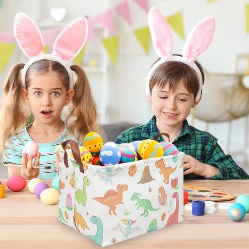 Rectangular Easter Dinosaur Basket, Waterproof kids toy storage box bedroom - Image 4