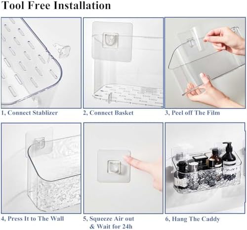 Bath Toy Storage 2 Packs, Large Bath Toy Holder - Image 6
