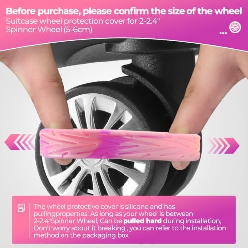 8Pcs Luggage Wheel Covers, Travel Accessories - Image 4