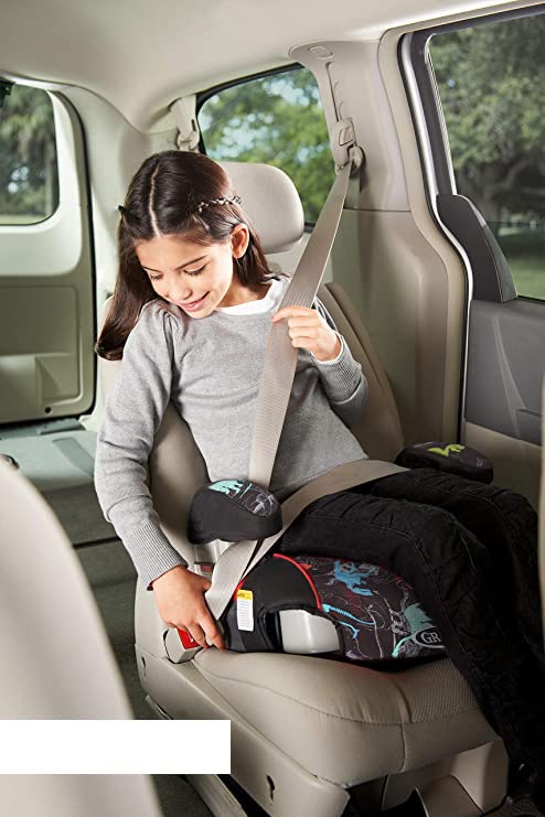Graco TurboBooster Backless Booster Car Seat, Dinorama, for Ages 4-10, 40-100 Pounds, Up to 57 Inches Tall