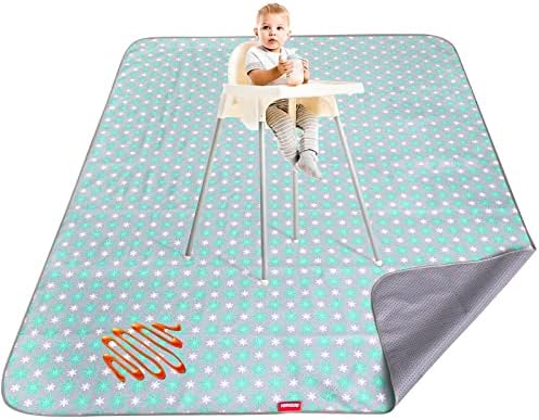 Extra Large Splat Mat, Waterproof Non Slip Floor Splash Mat 54"x72" by Moonsea