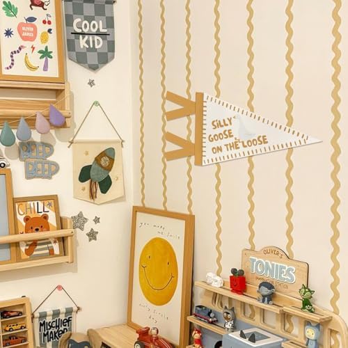 Nursery Toddler Room Wall Decor Silly Goose Pennant Banner Flags - Image 5