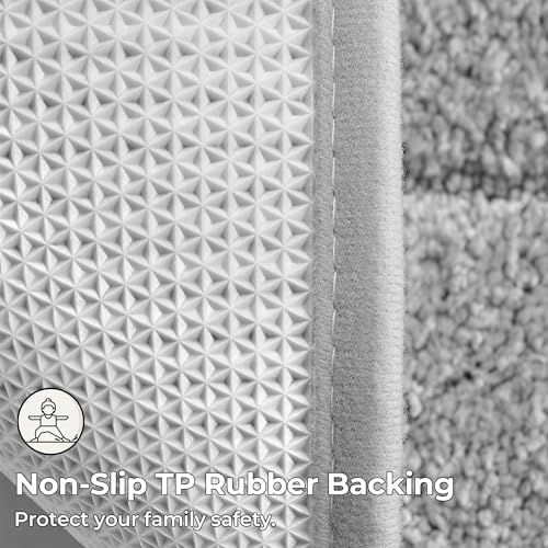 GRANNY SAYS Gray Bathroom Rugs Set 2 Piece, Non Slip Microfiber Bath Mats - Image 7