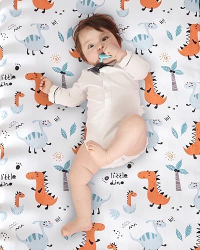Pack and Play Sheets Fitted, Mini Crib Sheets 38x26 Inch - Image 4