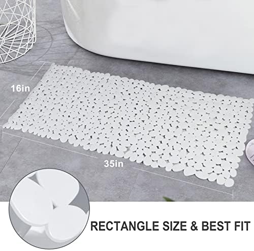 Pebble Shower Mat for Bathtub Non Slip Mat 35"X16" - Image 2
