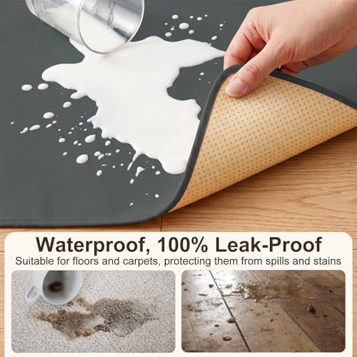 Basumee Splat Mat for Under High Chair, Waterproof & Mess-Proof Floor Mat - Image 2