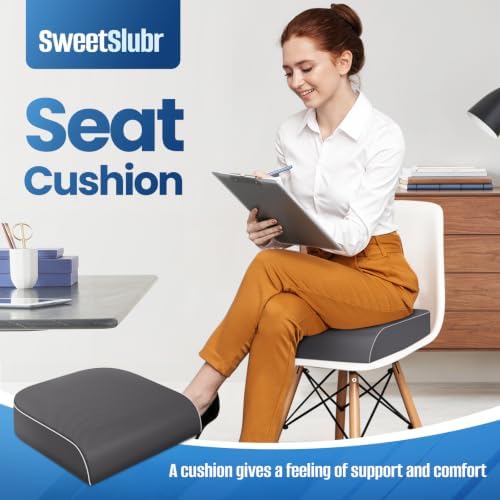 SweetSlubr Seat Cushion, Chair Pad, Memory Foam Tailbone Pain Relief - Image 6