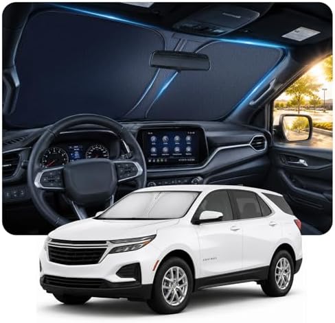 DooGooCoo Windshield Sun Shade for Chevy Equinox 2018-2025 2026 Sunshade for by DooGooCoo
