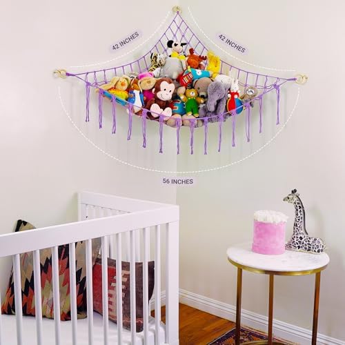 ABBY BABY Large Stuffed Animal Hammock Corner - Image 3