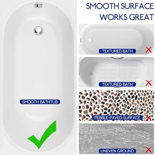 Lnond Kids Non-Slip Bathtub Mat, Extra Long PVC Bath Safety Mat - Image 7