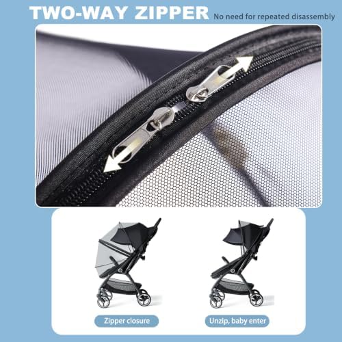 Baby Stroller Mosquito Net, Protective Foldable Mosquito Net - Image 5