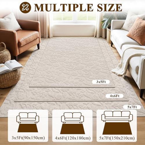 Vaukki 4x6 Area Rug for Living Room - Image 3