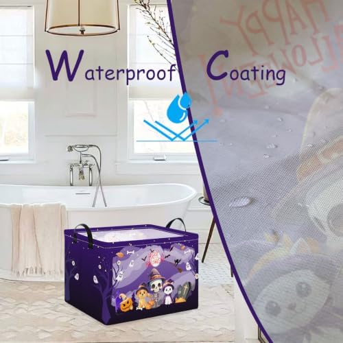Purple Spooky Night Halloween Basket - Image 3