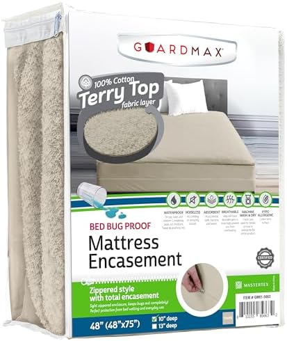Guardmax RV Mattress Encasement Zippered, 100% Waterproof Mattress Protector by Guardmax