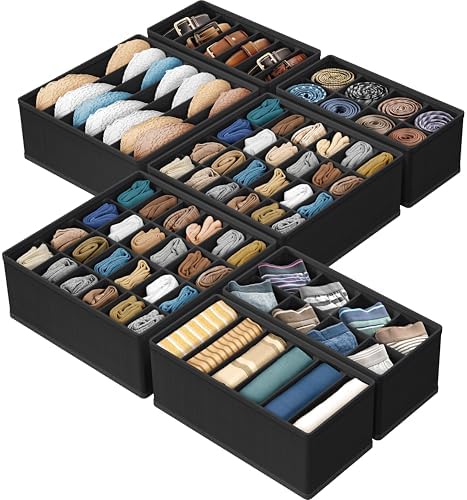 Simple Houseware Closet Underwear Organizer Drawer Divider Assorted 7 pcs by SimpleHouseware
