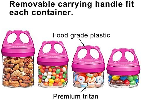 SELEWARE Red Stackable Snack Containers - Image 5