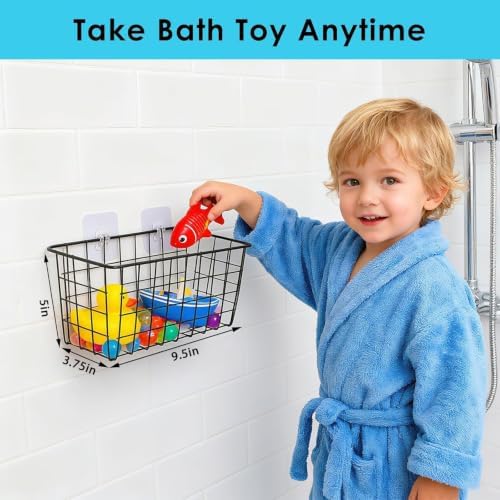 Hanging Bath Toy Storage Basket - Image 4