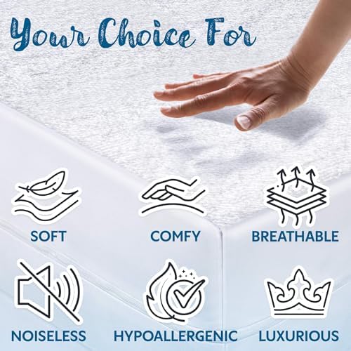 Guardmax Cot Mattress Encasement Zippered, 100% Waterproof Mattress Protector - Image 5