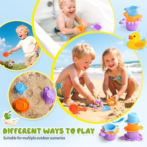 Toddler Bath Toys for Kids Ages 1-3 Waterfall Bathtub Toys for Toddlers 2-4 - Image 6