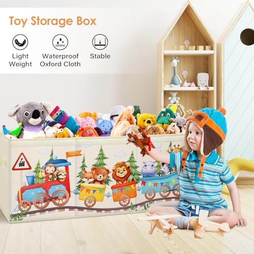 decalsweet Large Toy Box Collapsible Chest Organizer - Image 5
