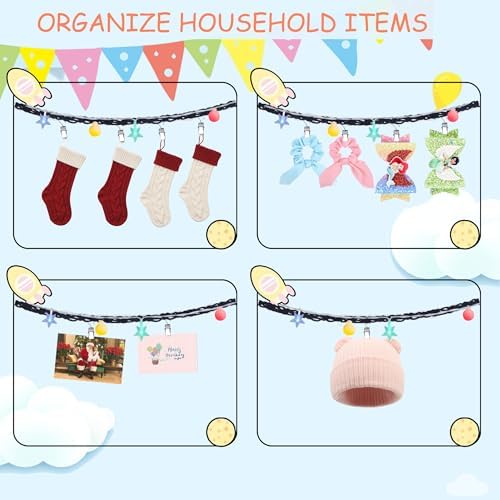 2PCS Stuffed Animals Storage Chain Organizers 80" Cotton Hanging Storage Chain - Image 3
