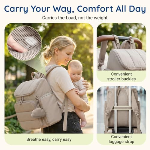 mommore Diaper Bag Backpack, Baby Bag, Diaper Backpack - Image 4