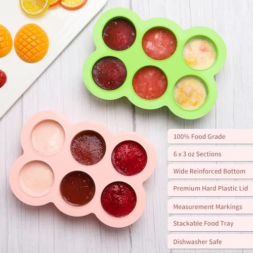 Silicone Freezer Tray with Lid, 3oz x 6 Pods - Image 2