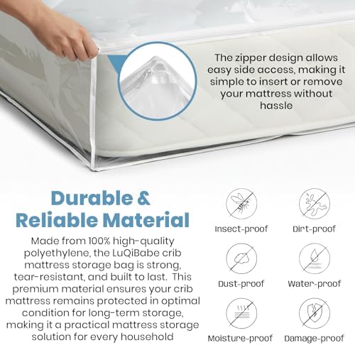 Clear Crib Mattress Protector Storage Bag - Image 3