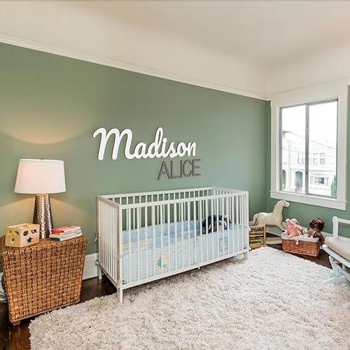 Custom Wood Name Sign For Nursery, 1/3-INCH THICKNESS, Boho Nursery Sign - Image 3