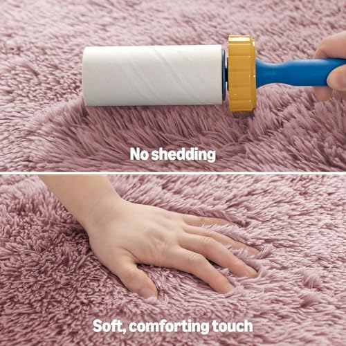 Amazon Basics Fluffy Washable Area Rug, Bedside Shaggy Carpet - Image 4