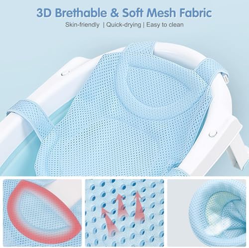 Colorlife Baby Bath Seat Support Net Infant Bathing Seat Support Mat, - Image 5