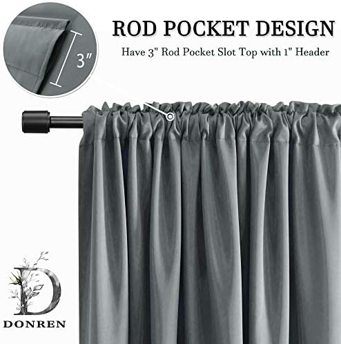 DONREN Medium Grey Valance -Basement Valances - Image 3