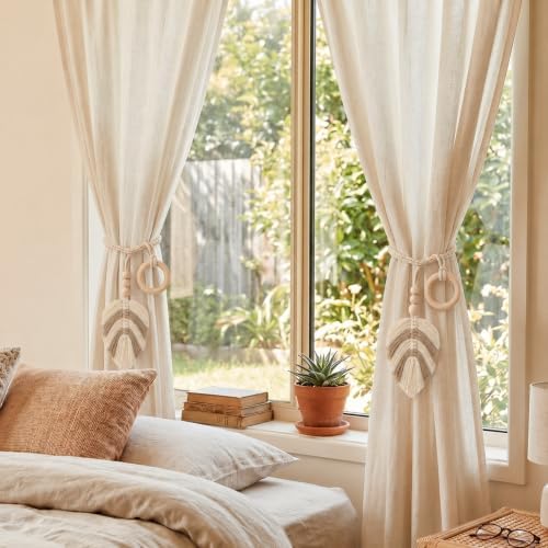 Novabright 4 Pack Boho Curtain Tiebacks - Image 5
