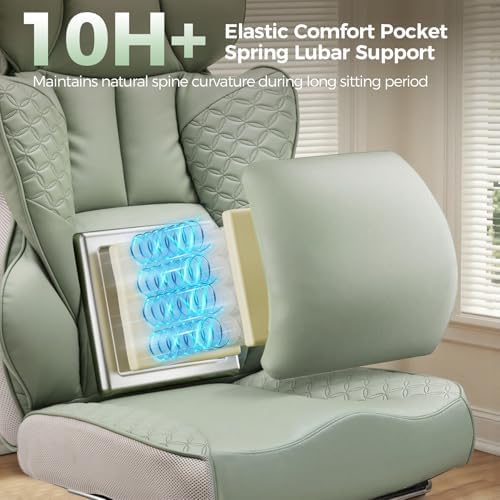 GTPLAYER Big and Tall Gaming Chair 400lbs Heavy Duty Office Chair - Image 5