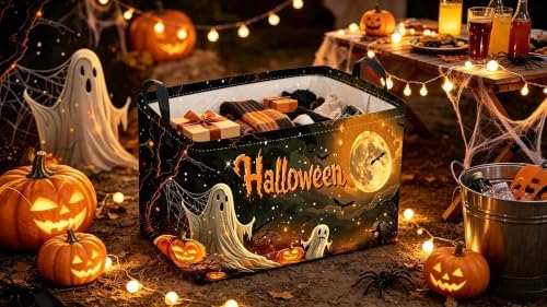 Sanjiaofeng Rectangular Halloween Ghost Storage Basket, Trick or Treat - Image 2