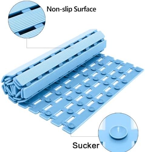 BEMISO Shower Mat Non Slip Bathtub Mat 37.4 x 15.7 Inch Bath Mat - Image 2