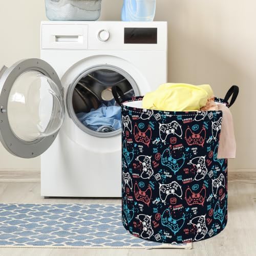 Large Laundry Basket Canvas Storage Bins Baby Nursery Hamper - Image 3