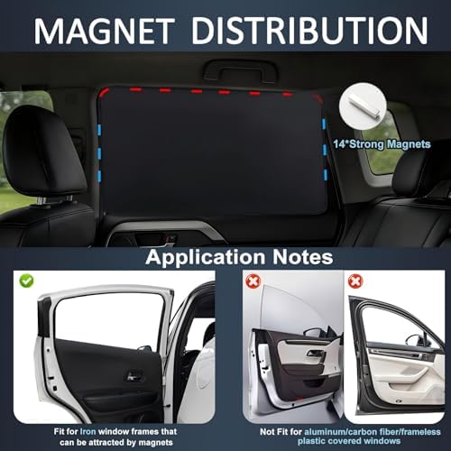 XCBYT Magnetic Car Window Shades - Image 5