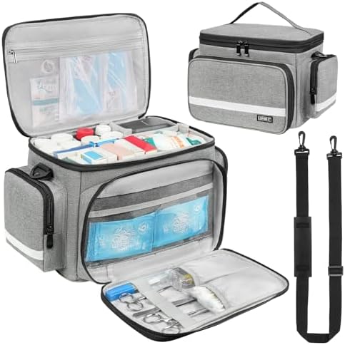 LEFOR·Z Small Medical Bag, First Aid Bag Empty, Home Health Nurse Bag by LEFOR%C2%B7Z