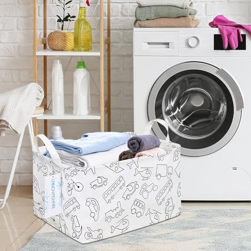 Rectangular Collapsible Vehicle Storage Basket Nursery Organizer - Image 6