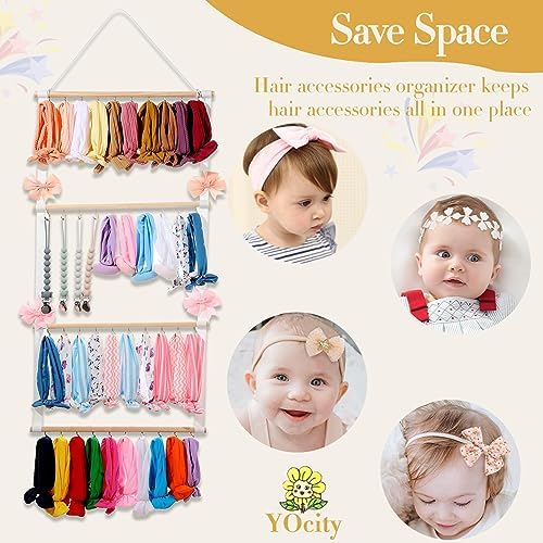 YOcity Baby Headband Organizer for Girls Bow Holder Hair Bow Organizer for Girl - Image 4
