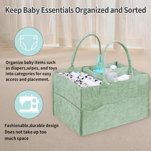 2 Pack Diaper Caddy Organizer, Portable Baby Caddy Organizer - Image 4