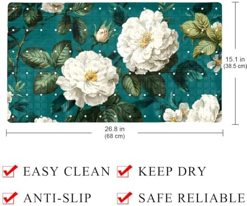 Bathtub Mat Non Slip 26.8x15.1 Inch, Machine Washable Shower Mats - Image 4