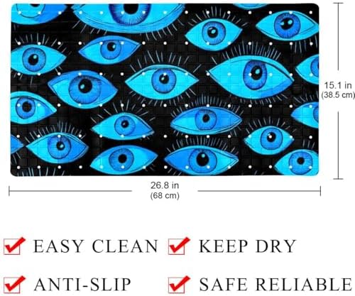 Bathtub Mat Non Slip 26.8x15.1 Inch, Machine Washable Shower Mats - Image 4