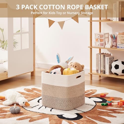OIAHOMY 13 Inch Cube Storage Bins, Insert Storage Baskets - Image 4