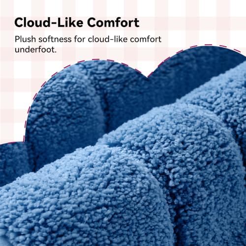 GRANNY SAYS Blue Bathroom Rugs Non Slip, Bath Rugs - Image 3