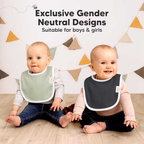 KeaBabies 8-Pack Organic Baby Bibs - Image 6