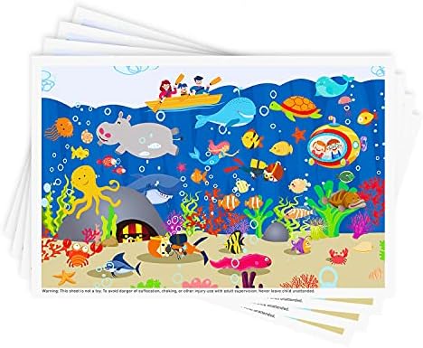 Disposable Stick-on Placemats 40 Pack by Babebay