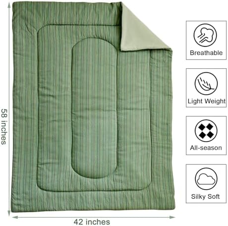 JHXHMX 4 Pieces Toddler Bedding Set, Soft Crib Bed Sheets Set Includes Quilted - Image 2